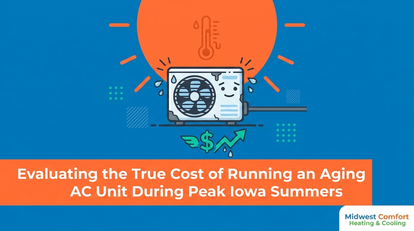 Evaluating the True Cost of Running an Aging AC Unit During Peak Iowa Summers