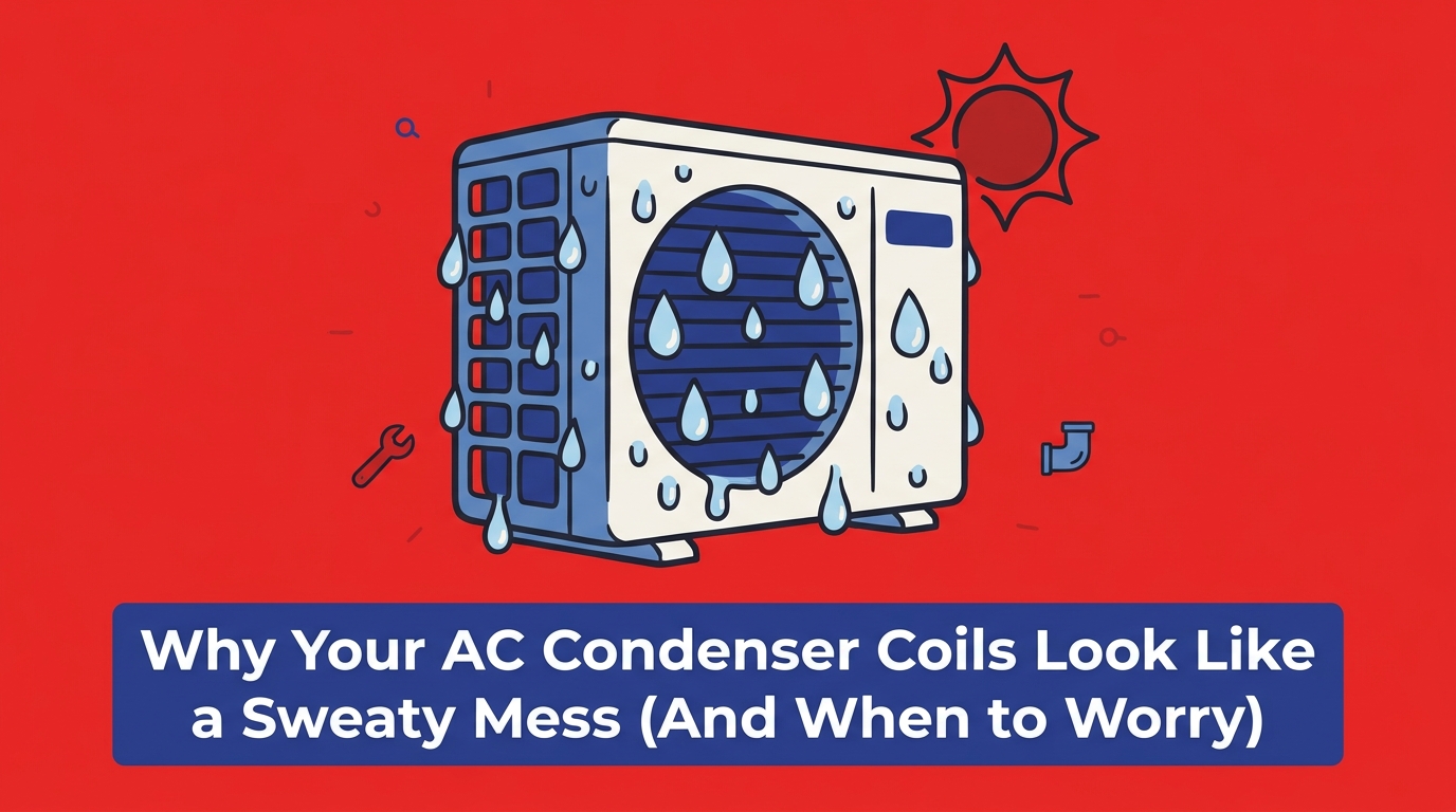 Why Your AC Condenser Coils Look Like a Sweaty Mess (And When to Worry)