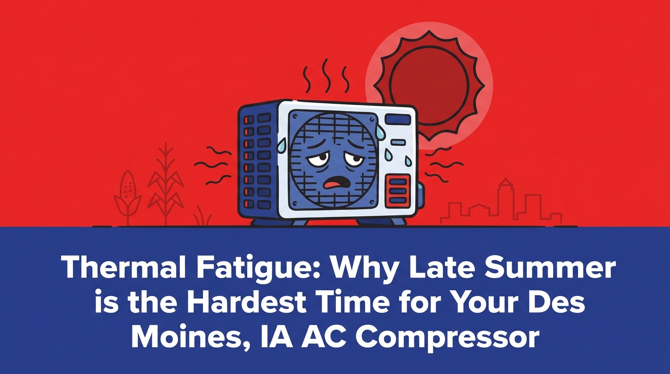 Why Late Summer is the Hardest Time for Your Des Moines AC Compressor