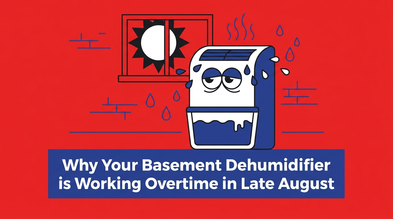 Why Your Basement Dehumidifier is Working Overtime in Late August