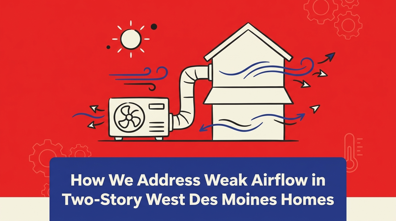 How We Address Weak Airflow in Two-Story West Des Moines Homes
