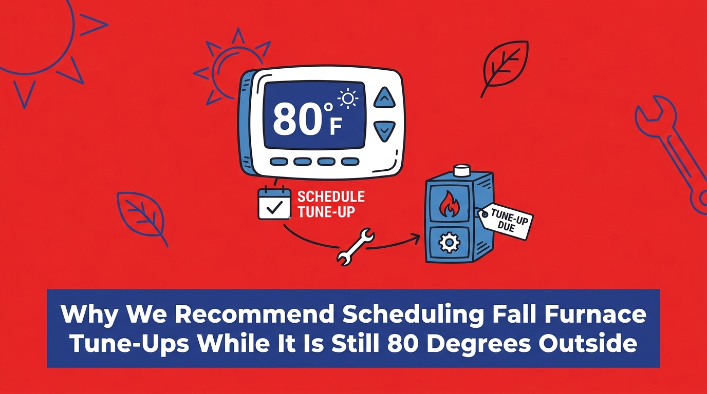 Why We Recommend Scheduling Fall Furnace Tune-Ups While It Is Still 80 Degrees Outside