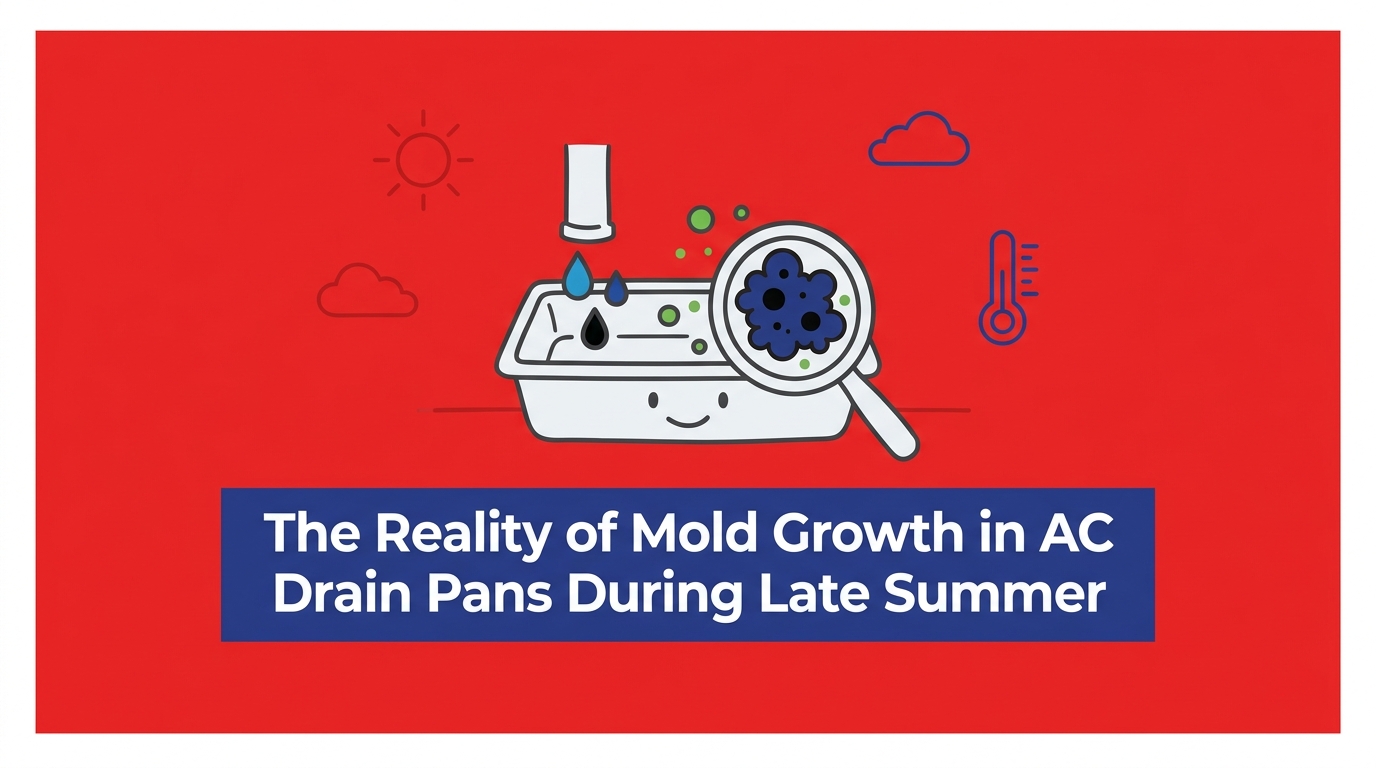 The Reality of Mold Growth in AC Drain Pans During Late Summer
