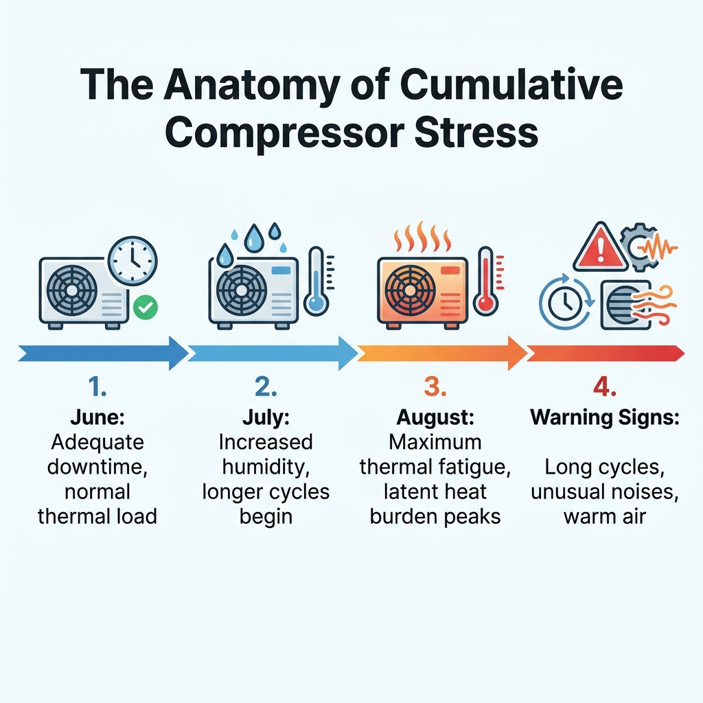 The Anatomy of Cumulative Compressor Stress