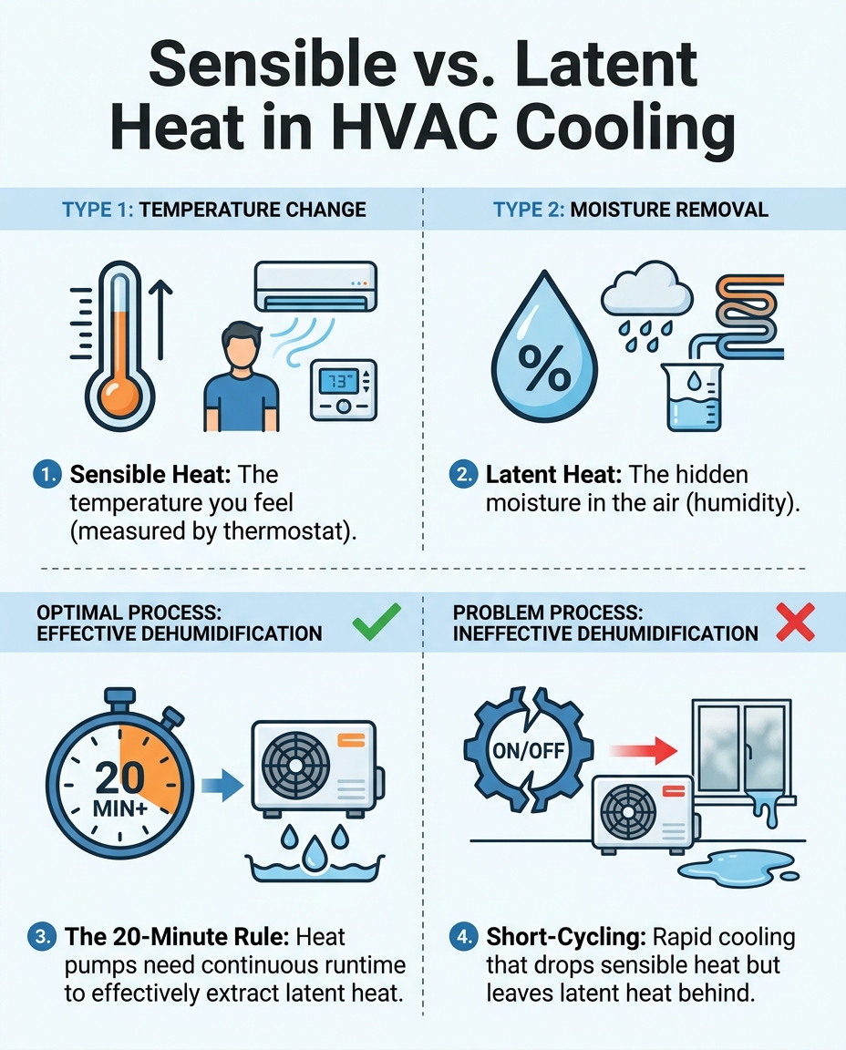 Sensible vs. Latent Heat in HVAC Cooling