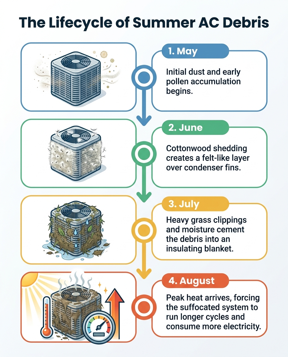 The Lifecycle of Summer AC Debris