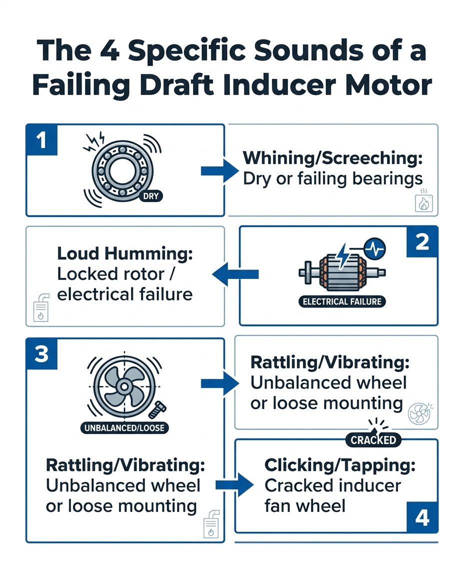 The 4 Specific Sounds of a Failing Draft Inducer Motor