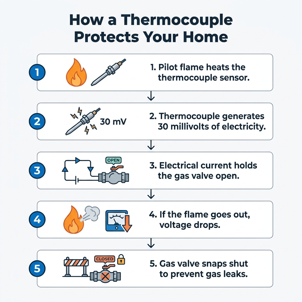 How a Thermocouple Protects Your Home