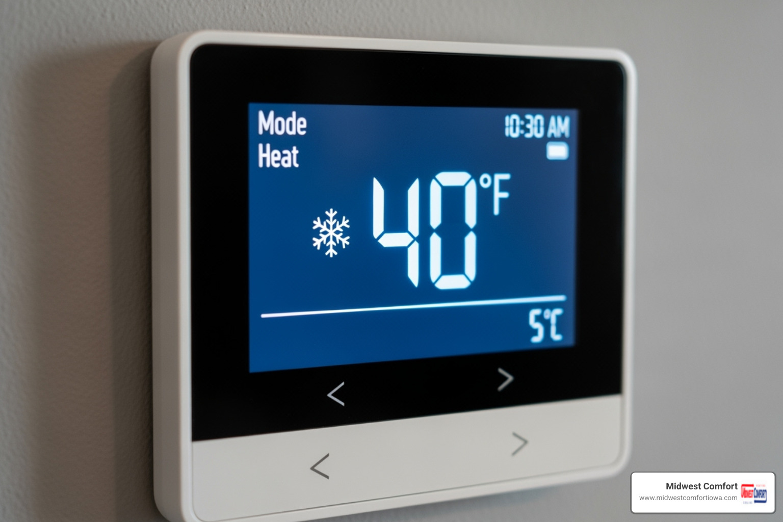 Thermostat showing low temperature - 24/7 hvac altoona Thermostat showing low temperature - 24/7 hvac altoona