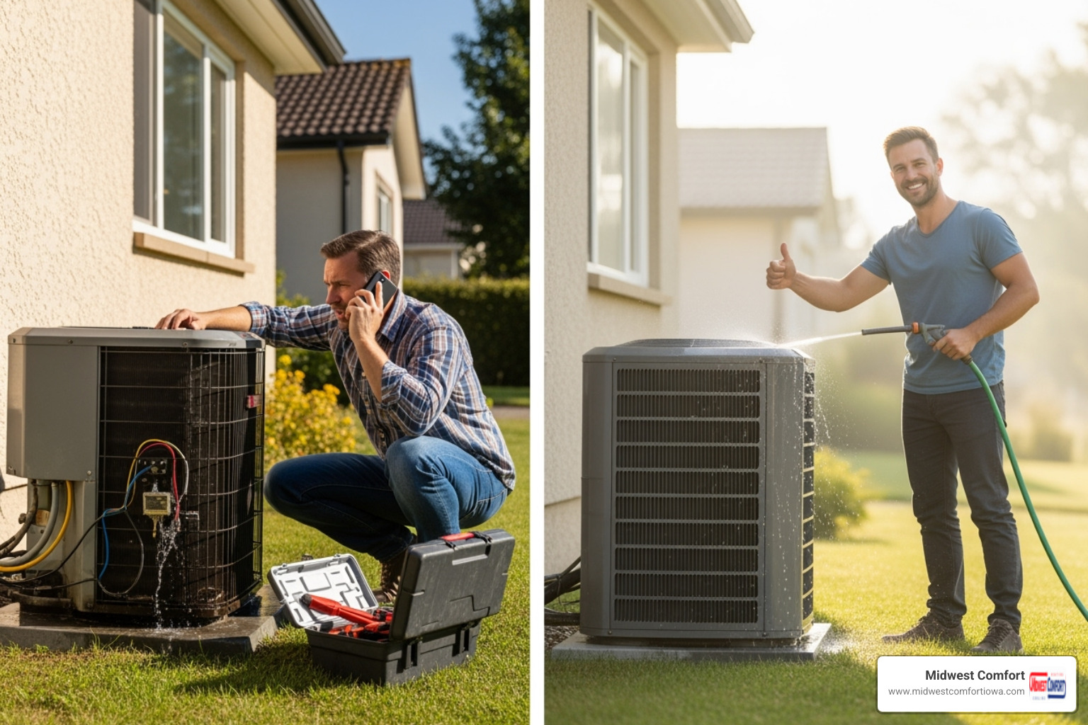 table comparing emergency repair vs regular maintenance - 24 hour ac repair ankeny