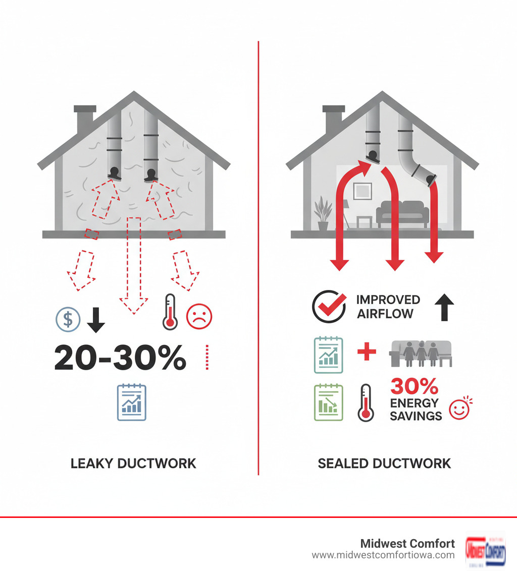 Duct Sealing for Efficiency: A Waukee Homeowner's Guide