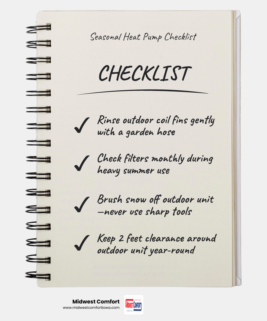 The Four Seasons of Heat Pump Care: A Complete Checklist