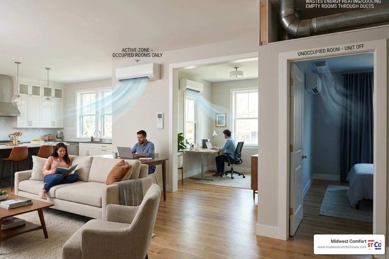 How Ductless Systems Save Energy with Zone Control