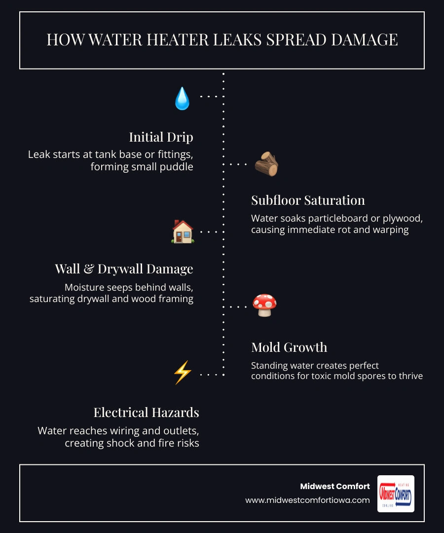 How Water Heater Leaks Can Turn Your Basement Into a Swamp