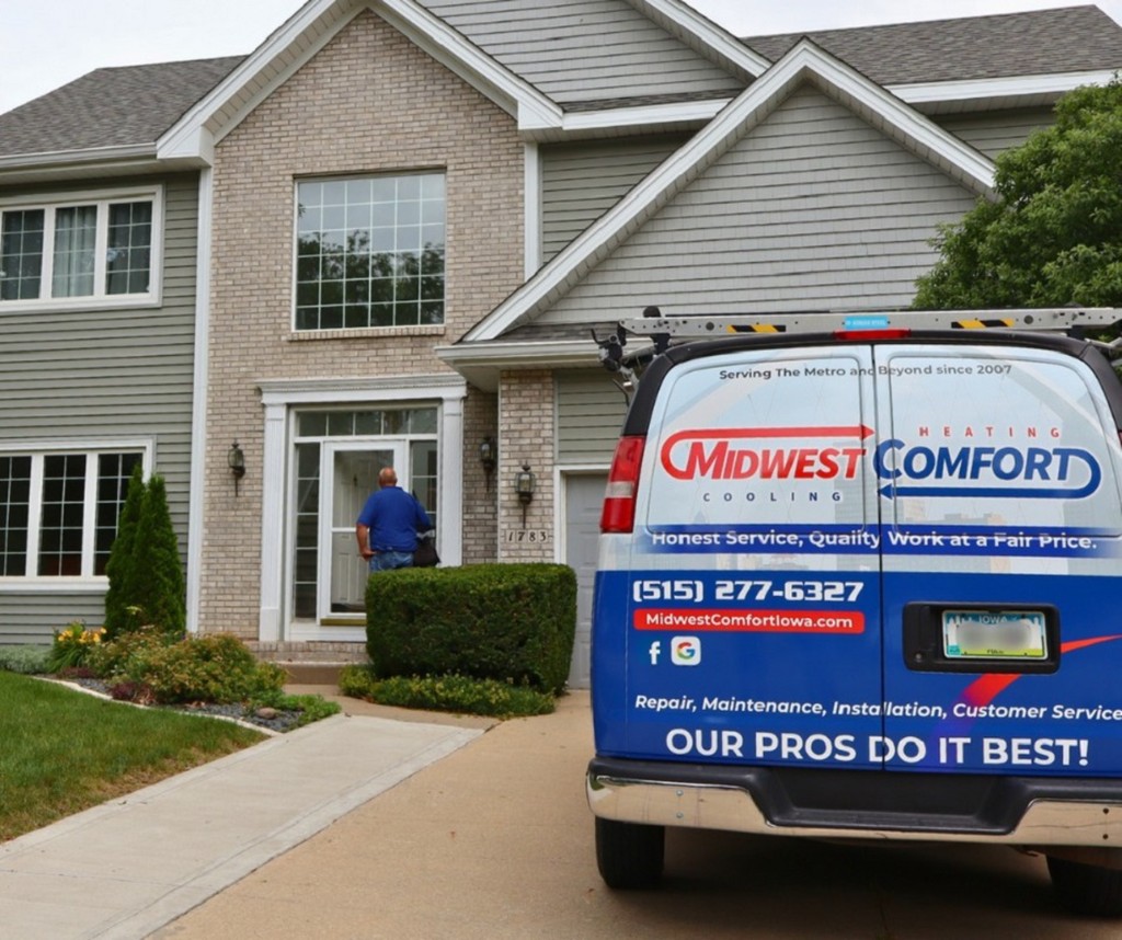Modern Des Moines-metro home ready for a new high-efficiency HVAC system
