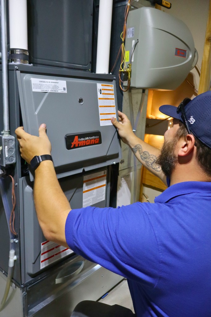 Amana high-efficiency heating system installed by Midwest Comfort