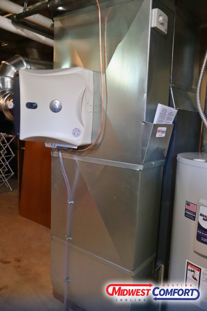 Whole-home humidifier installed by Midwest Comfort