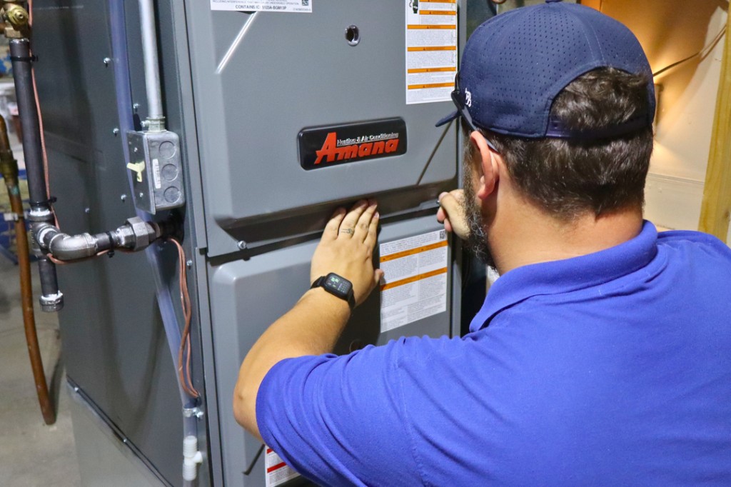 Residential water heater serviced by Midwest Comfort